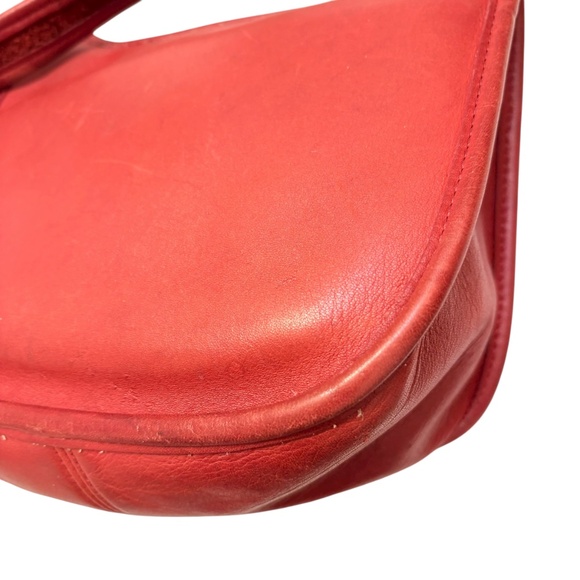 Coach vintage 9950 red leather Janice legacy messenger bag - Picture 8 of 16